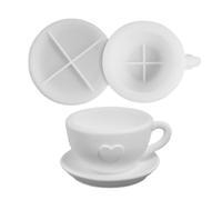 Easily Release: This Tea Cup Candle Mold Has Been Crafted With A Smooth And Non-stick Interior For Easy Demolding Without Destroying Your Finished Product. It's Also Easy To Clean, Making Your Candle-