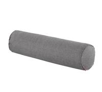 Easnea Cuscino rotondo in lino, cuscino a rullo lungo per supporto lombare, per alleviare il dolore al collo, cuscino cilindrico con fodera rimovibile, per dormire/sedia/auto/divano, grigio, 15 x 60