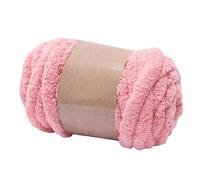 Easnea Filato grosso, 250 g, rosa (carne), poliestere, perfetto per lavorare a maglia, coperte, copriletti, cuscini