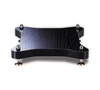 Easnuroz Mensola AV HiFi A 1 Ripiano Rack E Supporti HiFi Mobile Rack Audio Mobile Rack Audio HiFi con Piedini Ammortizzanti unità di Intrattenimento(Black,40 * 45cm)