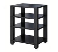 Easnuroz Mobile Hi-Fi Ripiano AV Supporto Multimediale AV Mobiletto Audio Per Impianto Stereo Supporto Multimediale A 1-4 Livelli Scaffale Audio Portatile Ideale Per(Black,60 * 48 * 78cm(4Tier))