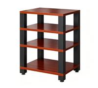 Easnuroz Mobile Hi-Fi Ripiano AV Supporto Multimediale AV Mobiletto Audio Per Impianto Stereo Supporto Multimediale A 1-4 Livelli Scaffale Audio Portatile Ideale Per(Rood,60 * 48 * 78cm(4Tier))