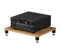 Easnuroz Mobile HiFi Con Ripiani AV Supporto HiFi A 1-4 Livelli Con Ripiano Portaoggetti Supporto HiFi Per Giradischi, Lettore Multimediale AV, Rack Audio A Torre Per(Wood color,60*48*10cm(1Tier))