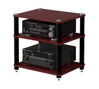 Easnuroz Mobile HiFi Con Ripiani AV Supporto HiFi A 1-4 Livelli Con Ripiano Portaoggetti Supporto HiFi Per Giradischi, Lettore Multimediale AV, Rack Audio A Torre Per(Brown,60 * 48 * 59cm(3Tier))