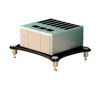 Easnuroz Supporto HiFi per giradischi Ripiano HiFi AV a 1/2/3/4 livelli Torre portaoggetti regolabile per supporti AV, giradischi/stampante/decoder Sky/TV(Black,60 * 48 * 10cm(1Tier))