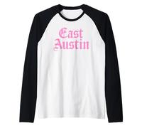 East Austin Texas 512 737 Attivismo Artistico Messicano Americano Rosa Maglia con Maniche Raglan