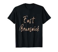East Brunswick New Jersey Vintage Design Elegante Maglietta
