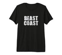 East Coast Beast Coast Graffiato Distressed Maglietta Premium