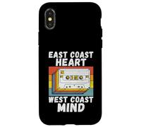 East Coast Heart West Coast Mind anni '90 Hip Hop Custodia per iPhone X/XS