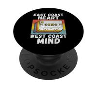 East Coast Heart West Coast Mind anni '90 Hip Hop PopSockets PopGrip Adesivo