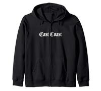 East Coast Hip Hop Rap East Side NY Felpa con Cappuccio