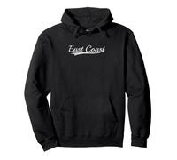 East Coast Vintage Varsity Throwback Classic Aesthetic Felpa con Cappuccio