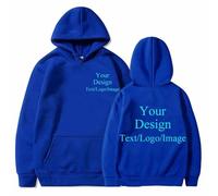 East-hai-buy Felpa con Cappuccio Personalizzata Felpe Personalizzate Progetta Le tue Immagini/Logo Uomo Donna Harajuku Pullover Streetwear Famiglia Coppia Regalo color2,S