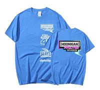 East-hai-buy Ken Block 43 Maglietta con Stampa Grafica da Uomo Tshirt A Maniche Corte Oversize in Cotone Casual Gotico Estetico Tops Streetwear Blue,L