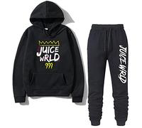 East-hai-buy Tuta da Uomo RIP Rapper 2PCS Completi Set Felpe con Cappuccio a Maniche Lunghe Felpe + Pantaloni Sportivi con Coulisse Jogger Club Tuta da Ginnastica