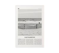 East Hampton - Stampa artistica da parete con mappa della città di New York, USA, paesaggio di viaggio in bianco e nero, poster decorativo per casa, bar, ristorante, garage, caffetteria, idea regalo