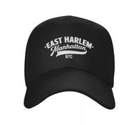 East Harlem Manhattan Minimal Typer Art - T-Shirt & Design Abbigliamento Cappello da Baseball Cappello da Uomo Cosplay da Golf Femminile Abbigliamento da Uomo