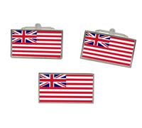 East India Company 1801-1874 Bandiera Gemelli E Fermacravatta Set