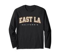 East LA Los Angeles California Comunità grafica per il college Maglia a Manica