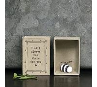 East of India Scatola di fiammiferi in porcellana con insetto d'ape, regalo in scatola sentimentale, regalo in porcellana I Will Always Bee There For You