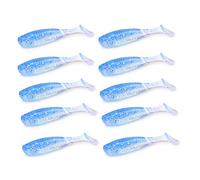 East Rain 5.5cm10pcs Wobblers artificiali artificiali della carpa di esca di pesca dell'esca di esca molle del silicone