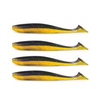 East Rain Esca Morbida per pesciolini Trasparenti con Coda per Esche da Pesca Adatta a Tutti i Tipi di RAM (PVC, 2 Dimensioni, 6opzioni di Colore)