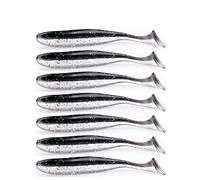 East Rain Esca morbida per pesciolini trasparenti con coda per esche da pesca adatta a tutti i tipi di ram (PVC, 2 dimensioni, 6opzioni di colore)