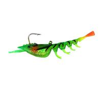 East Rain Esche realistiche in plastica morbida pre-montate a forma di gamberetto Jig Head Bionic Swimming Bait (2,76 pollici/7 cm 0,21 once/6 g o 4,33 pollici/11 cm 0,48 once/13,5 g)
