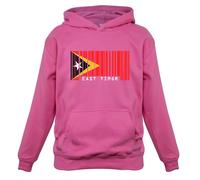 East Timor Codice a Barre Stile Bandiera - Bambini Felpa/Maglione - Est Asia