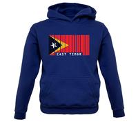 East Timor Codice a Barre Stile Bandiera - Bambini Felpa/Maglione - Est Asia