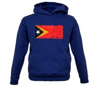 East Timor Grunge Stile Bandiera - Bambini Felpa/Maglione - Timor-Leste Dili