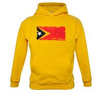 East Timor Grunge Stile Bandiera - Bambini Felpa/Maglione - Timor-Leste Dili