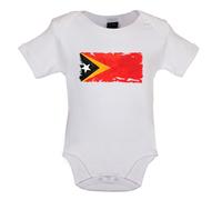 East Timor Grunge Stile Bandiera - Bambino T-Shirt / Body - Timor-Leste Dili