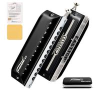 EAST TOP Aggiornato FORERUNNER 2.0 senza valvole Armonica cromatica a 12 fori 48 toni E Key Armonica a bocca cromatica per adulti, principianti e studenti