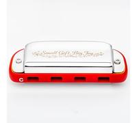 EAST TOP Armonica blues a 4 fori per tutti i livelli, principianti, professionisti e studenti, come regalo, rosso