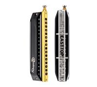 East top Armonica cromatica Rhapsody a 16 fori, 64 toni, chiave di do, armonica cromatica professionale per adulti, studenti e musicisti di banda