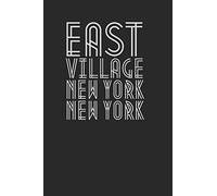 East Village NYC New York Art Deco Style Journal 120 Pages Lined