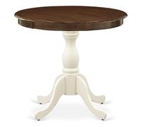 East West Furniture AST-WLW-TP Tavolo da cucina antico - Tavolo da pranzo rotondo con base a piedistallo, 91 x 91 cm, multicolore