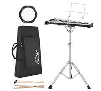 Eastar Advanced 32 note Glockenspiel, kit di percussioni per studenti principianti, con imbottitura da 8 pollici, supporto, martelli, bacchette e borsa per il trasporto