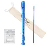 Eastar Flauto Dolce Soprano Blu per Principianti, Diteggiatura Tedesca Do, con Kit di Pulizia e Borsa, ERS-21GB, Uso Scolastico