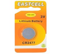 Eastcell Batteria a bottone CR2477 al litio, da 3 V e 1050 mAh , confezione da 1 batteria di ricambio