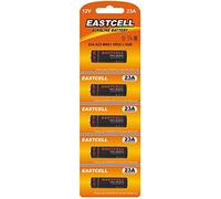 EASTCELL Batterie 23A 12V - A23, MN21, V23GA, GP23A - 5 pezzi su blister, per apriporta garage, interruttore radio, auto e sicurezza