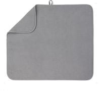 EastElegant Tappetino per asciugapiatti XL in microfibra super assorbente, per piatti da cucina, per stoviglie, utensili, pentole e padelle, 40 x 46 cm, grigio