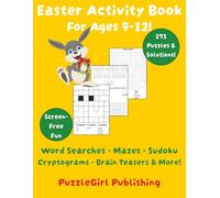 Easter Activity Book for Ages 9-12: Word Searches, Mazes, Sudoku, Mini Crosswords & More!
