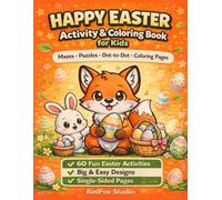 Easter Activity Book for Kids Ages 4-8: Easter Coloring Pages, Mazes, Word Search, Spot the Difference, Dot to Dot, Brain Games & Puzzles for Boys and Girls