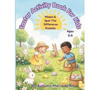 Easter Activity Book For Kids: Mazes & Spot-the-Difference Puzzles