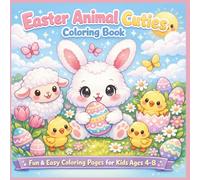 Easter Animal Cuties: Fun & Easy Coloring Book