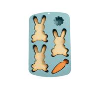 Easter Baking Molds - 17x29.5cm Easy Release Crafts Casting Tool - Versatile Bunny Candle Molds,Creative Crafting Tool For Gummies Cupcake Candy Jelly Pastry Ice Soap Cake Decoration