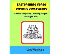 Easter Bible Verse Coloring Book for Kids: Simple Scripture Coloring Pages for Ages 4-8