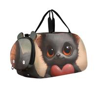 Easter Bunny Basket Tulipani Cottage Carry on Duffel Bag Boy Toddler Weekender Borse Ragazze Tote Duffle Bags Viaggio Palestra Bambini Bagagli, Carino Pipistrello Grandi Occhi Nero, classico